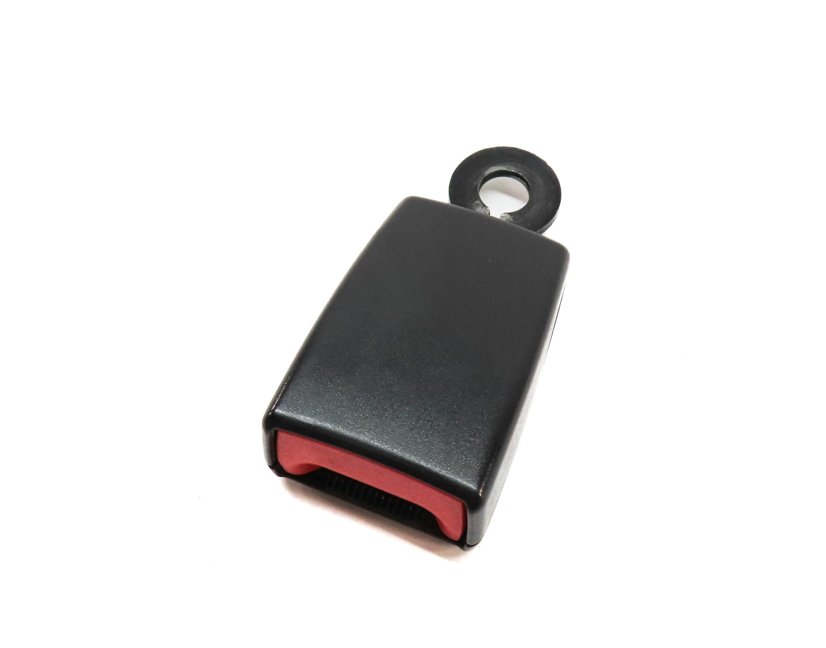 2010 LAND ROVER LR4 (L319) REAR 2ND ROW LEFT SEATBELT BUCKLE RECEIVER (BLACK) — exact item pictured